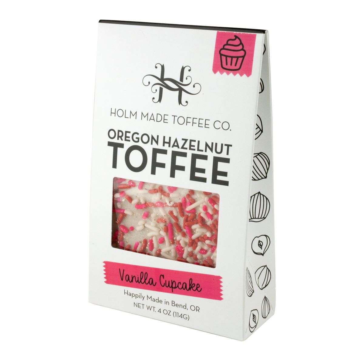 Hazelnut Toffee Vanilla Cupcake