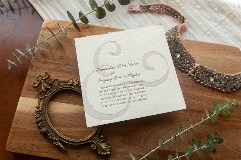 Ampersand Wedding Invitation
