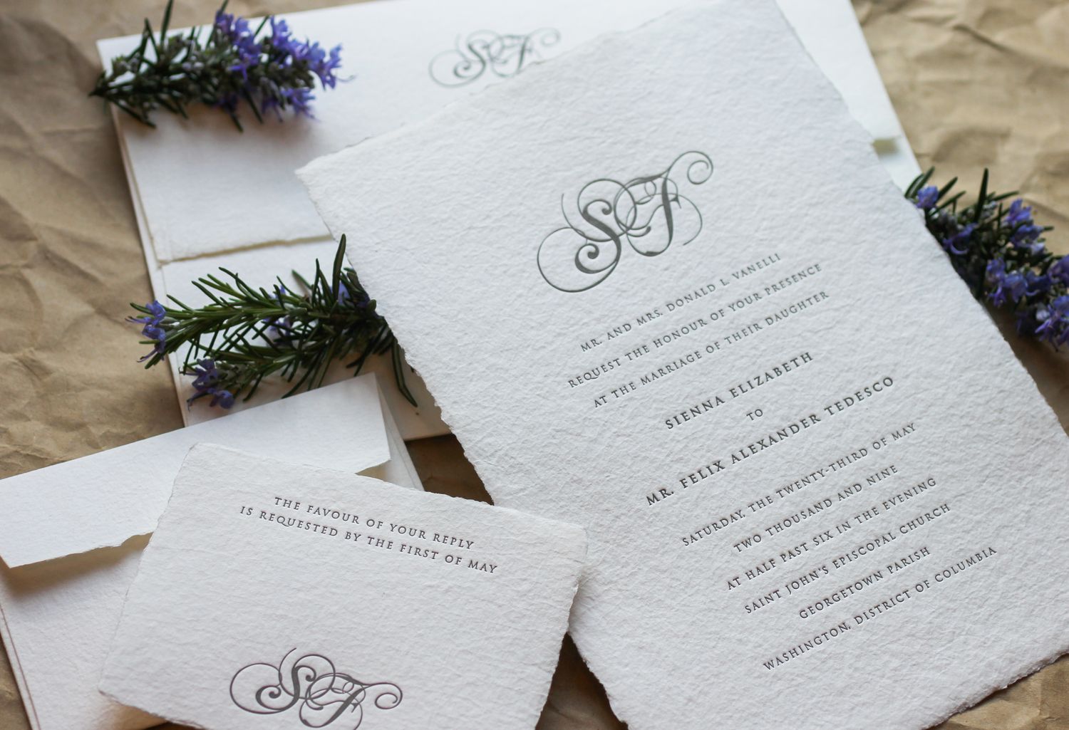 Ballroom Wedding Invitation