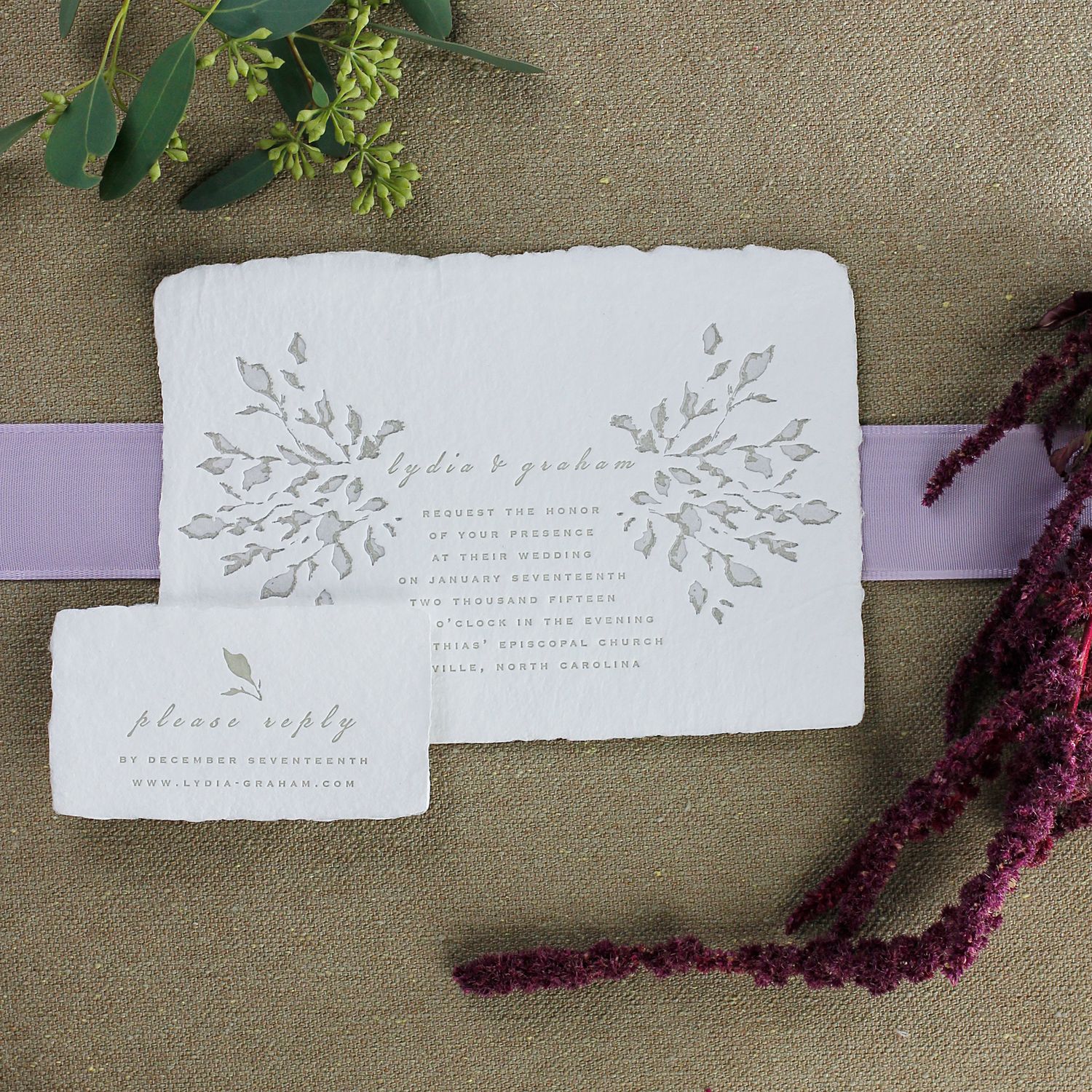 Branches Wedding Invitation