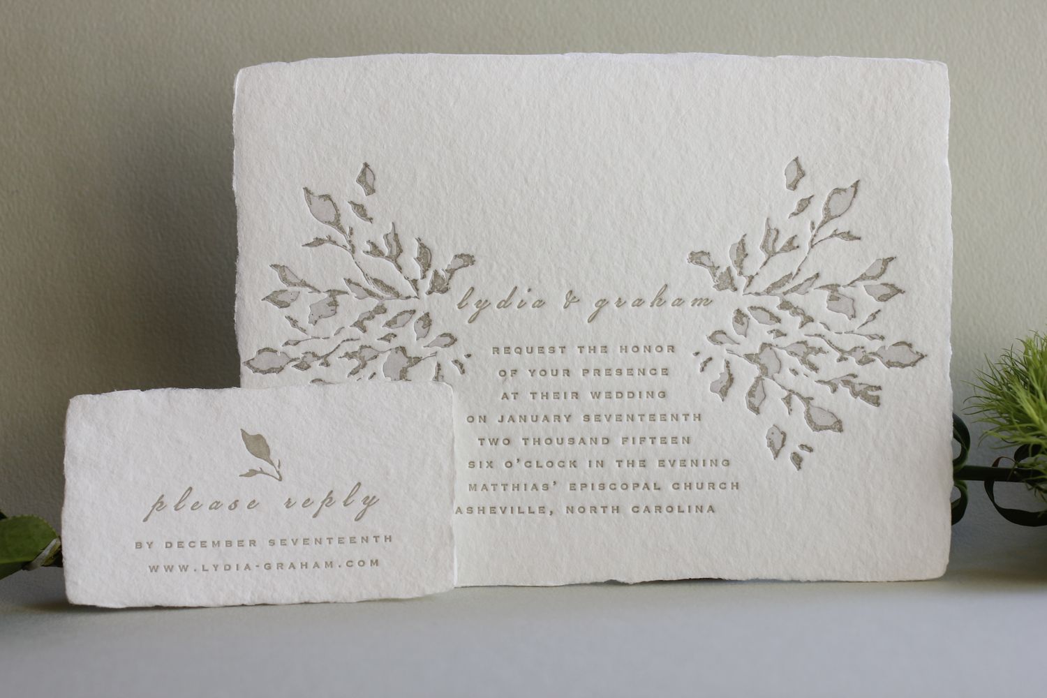 Branches Wedding Invitation