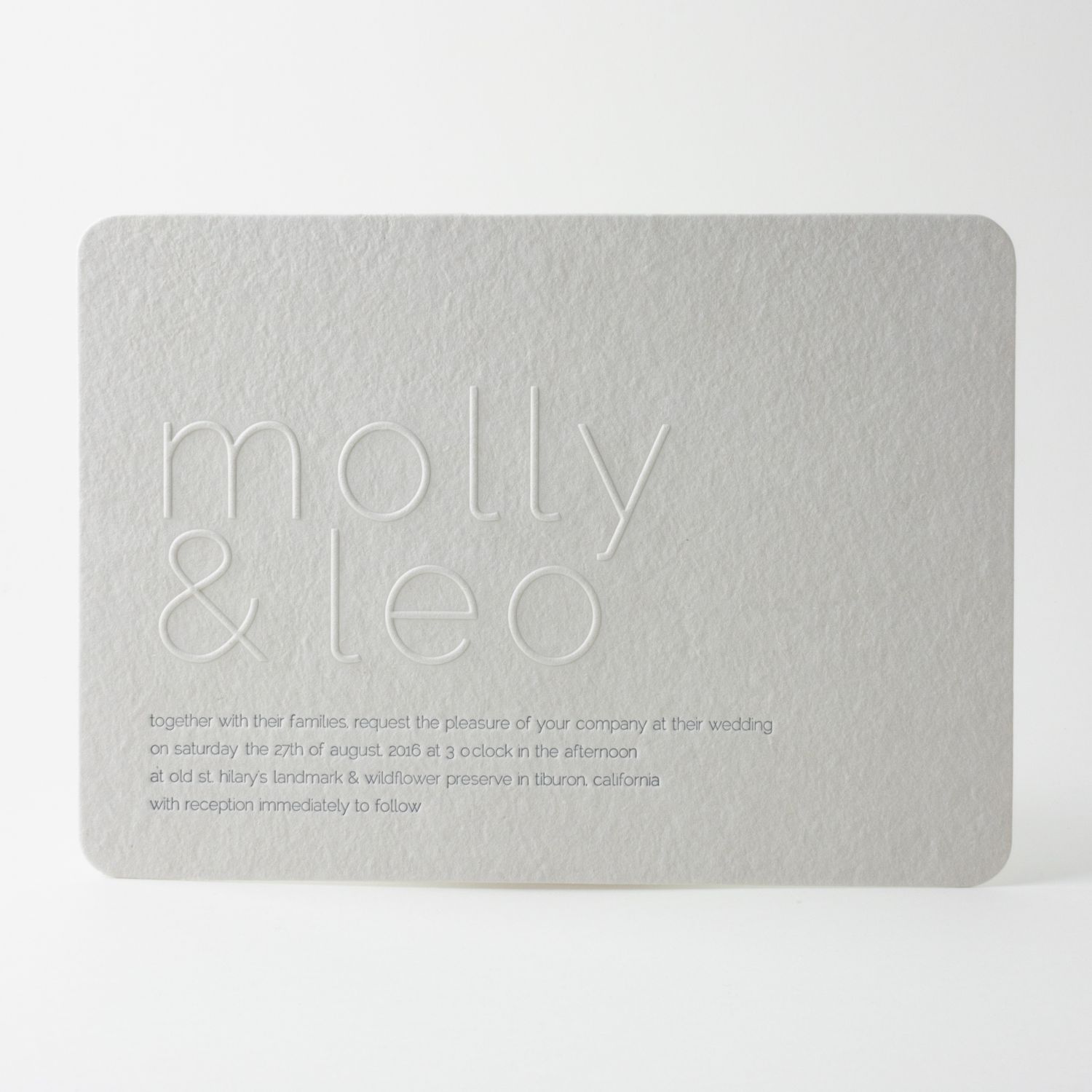 Contour Wedding Invitation
