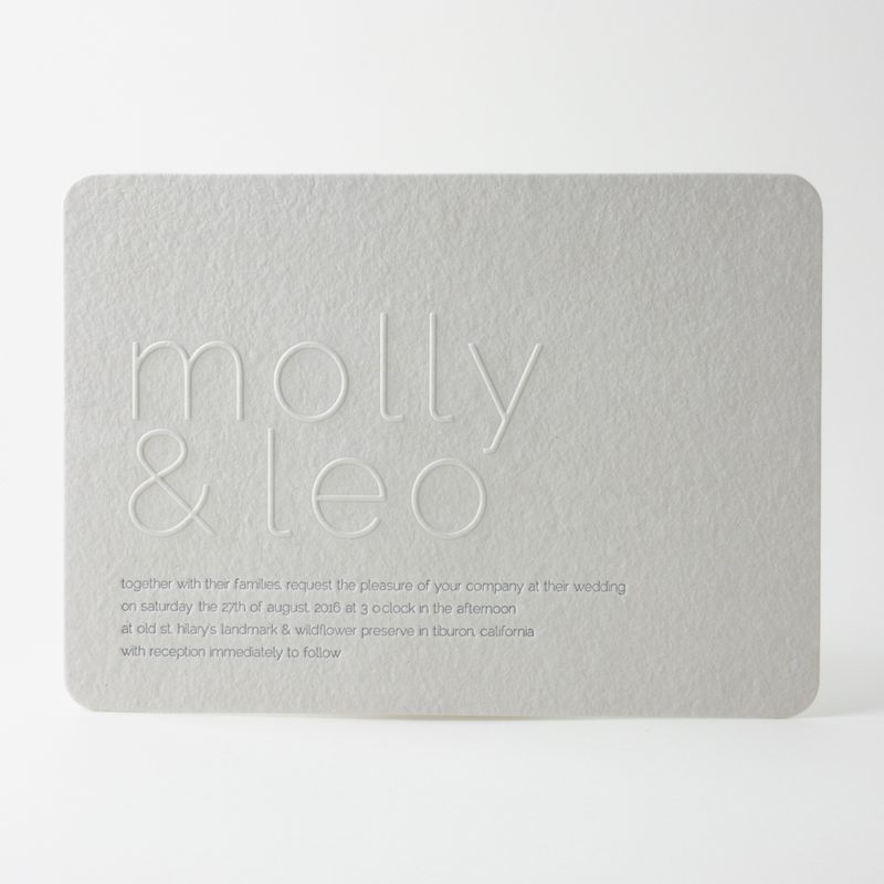Contour Wedding Invitation