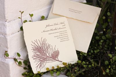 Evergreen Wedding Invitation