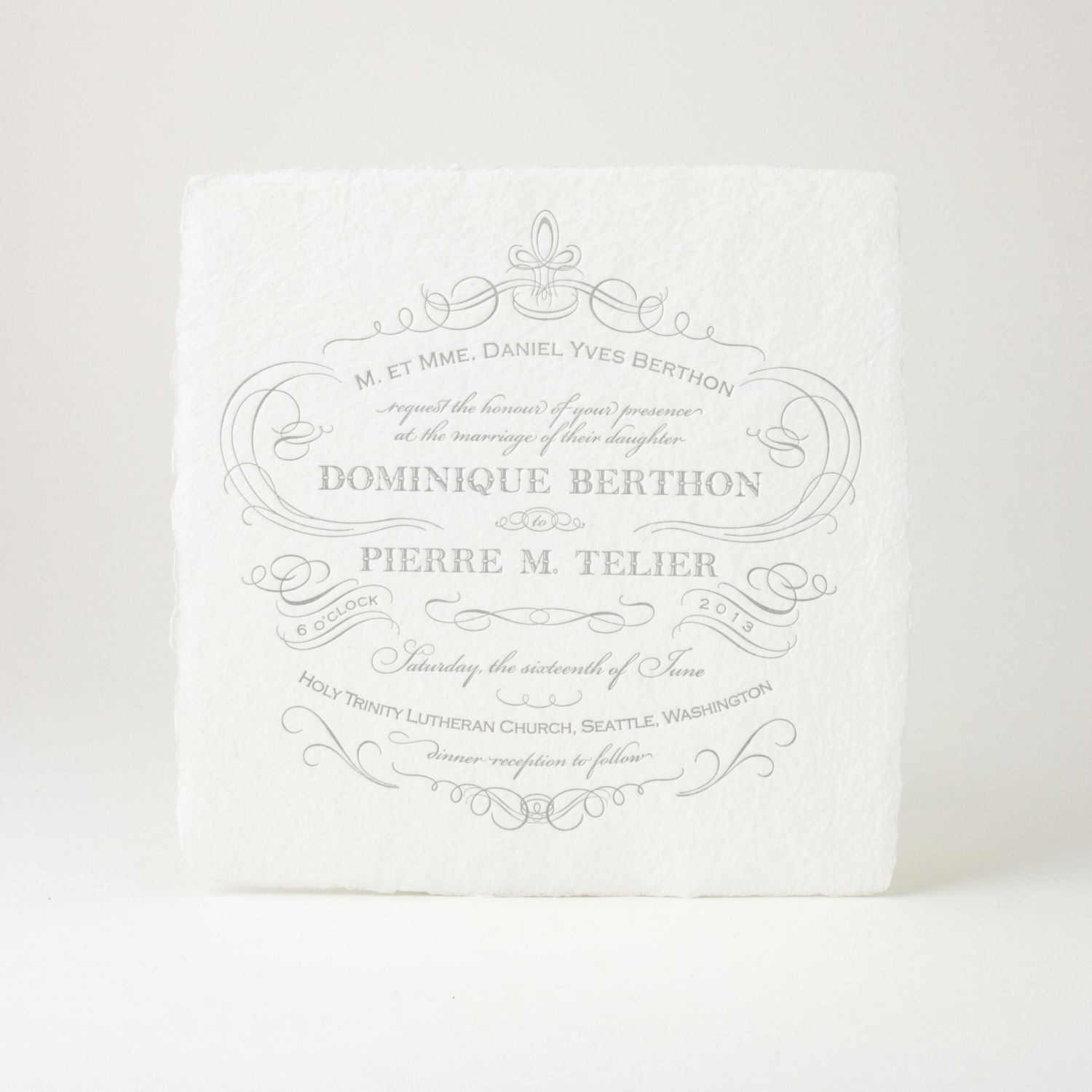 French Quarter Wedding Invitation