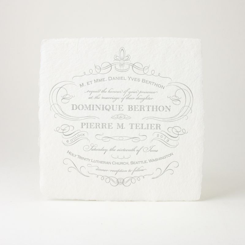 French Quarter Wedding Invitation