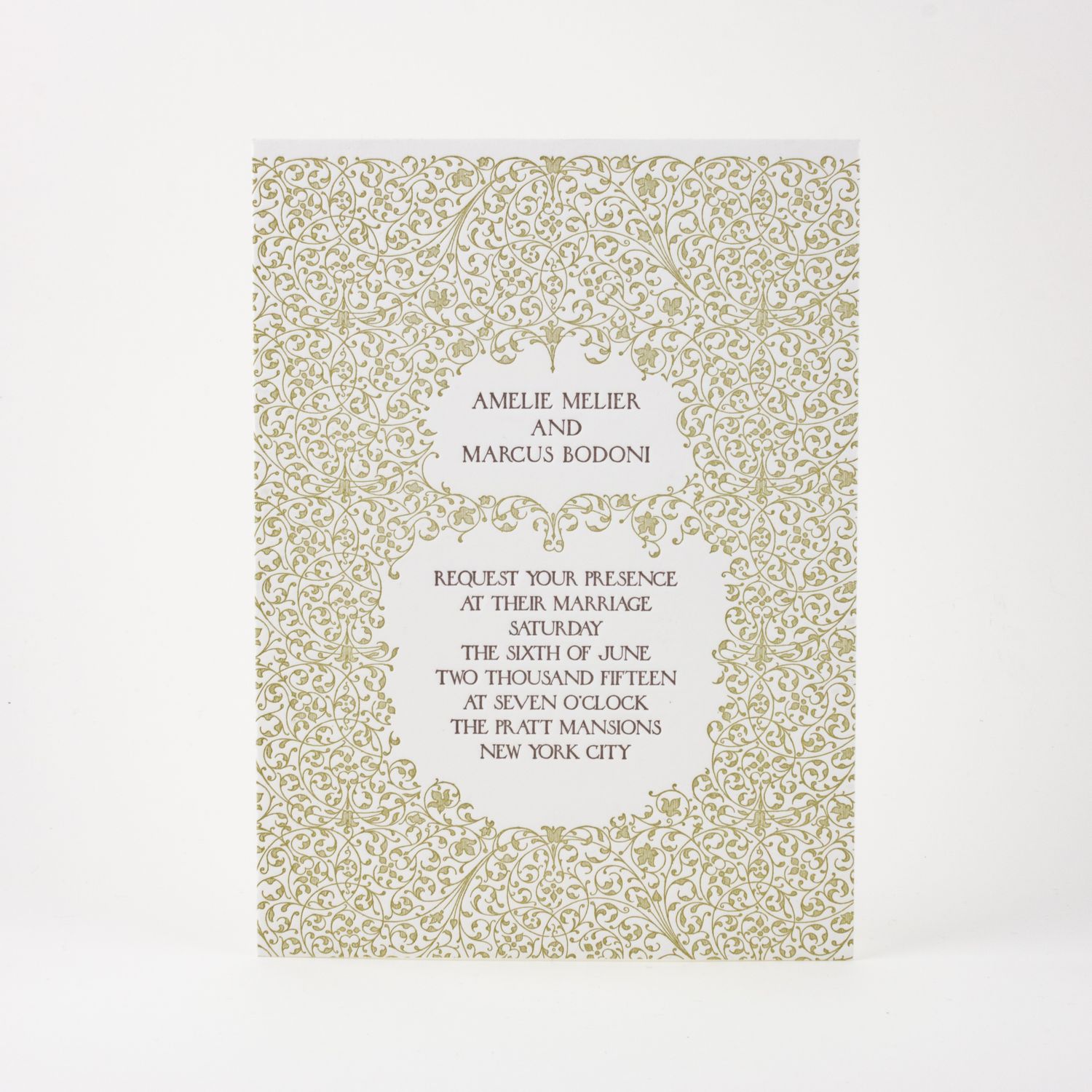 Filigree Wedding Invitation