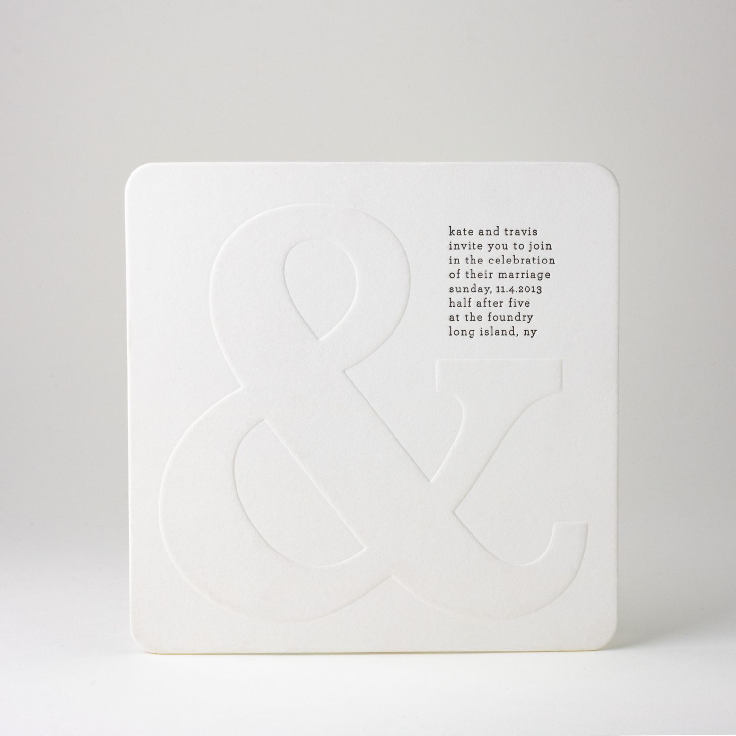 Gallery Ampersand Wedding Invitation