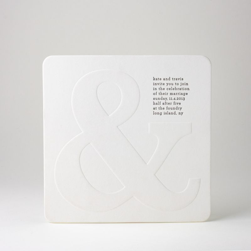 Gallery Ampersand Wedding Invitation