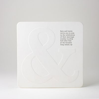 Gallery Ampersand Wedding Invitation