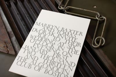 Mason Wedding Invitation