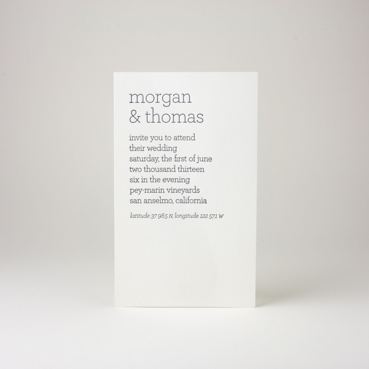 Parabola Wedding Invitation