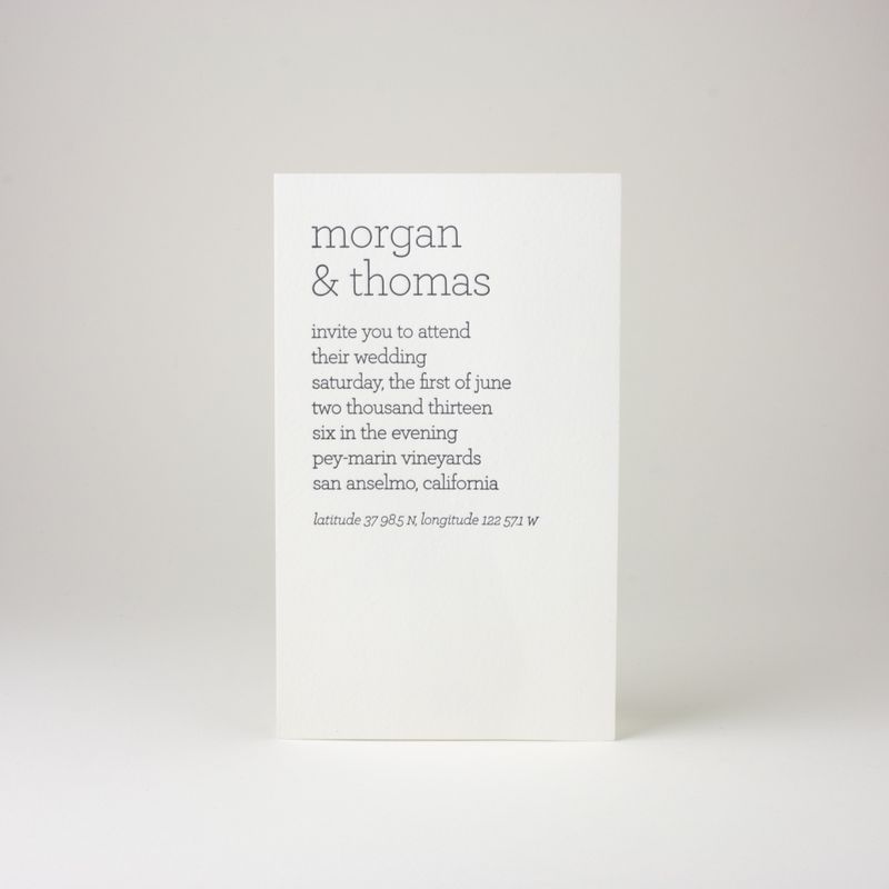 Parabola Wedding Invitation