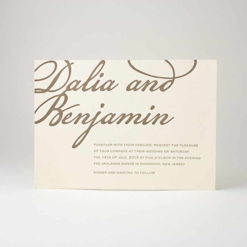 Plymouth Wedding Invitation