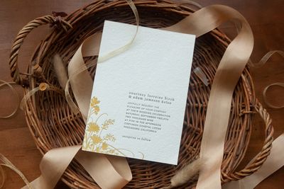 Prairie Flower Wedding Invitation