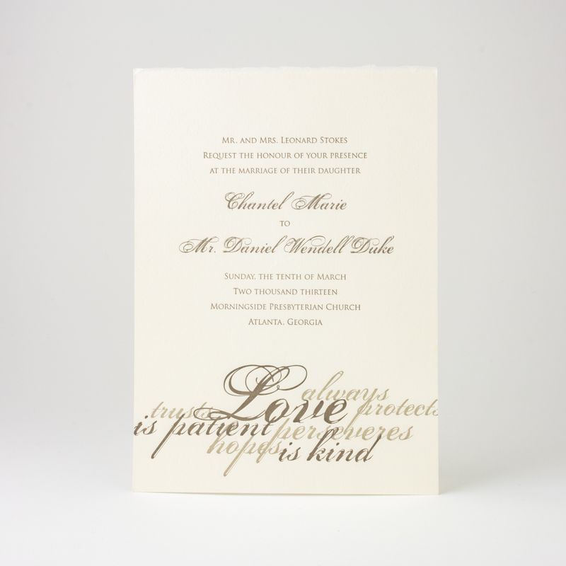 Quill Wedding Invitation