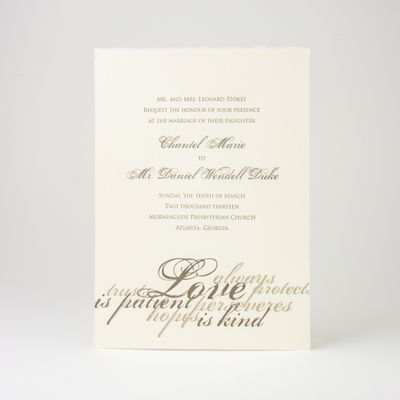 Quill Wedding Invitation