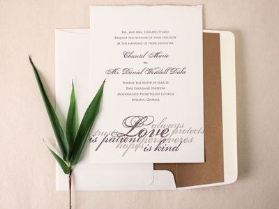 Quill Wedding Invitation