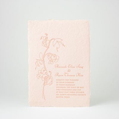 Sweet Pea Wedding Invitation
