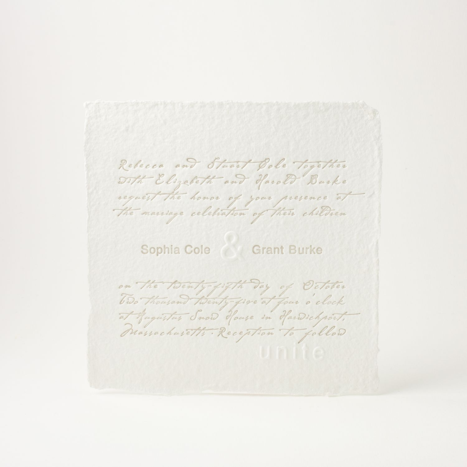 Unite Wedding Invitation
