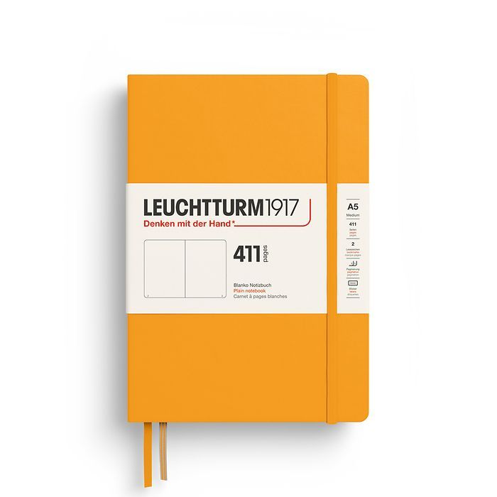 A5 Medium Hardcover Plain Notebook 411 Rising Sun