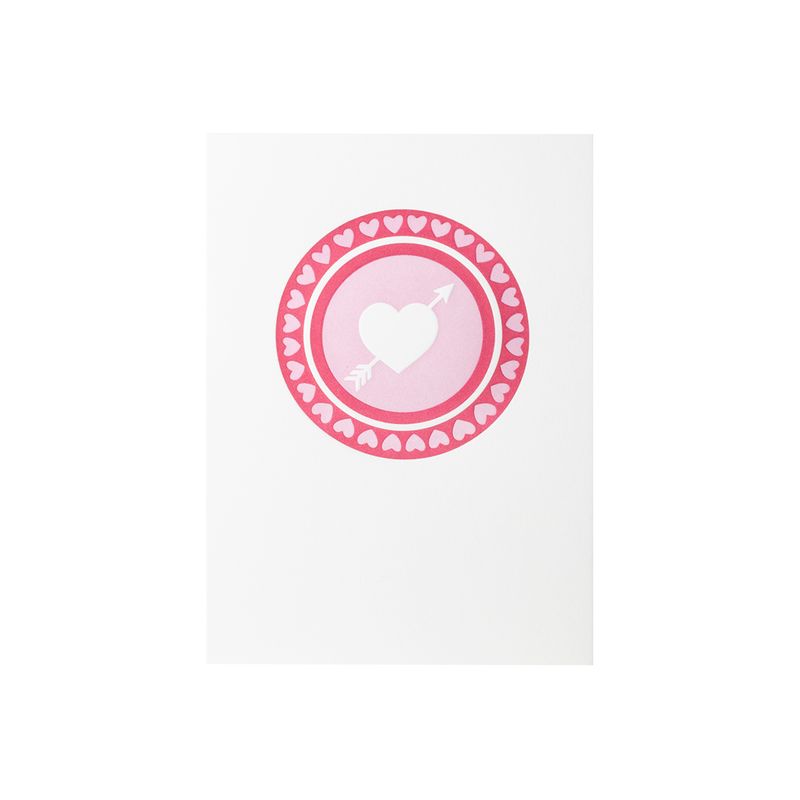 Cupid&#39;s Arrow Letterpress Card