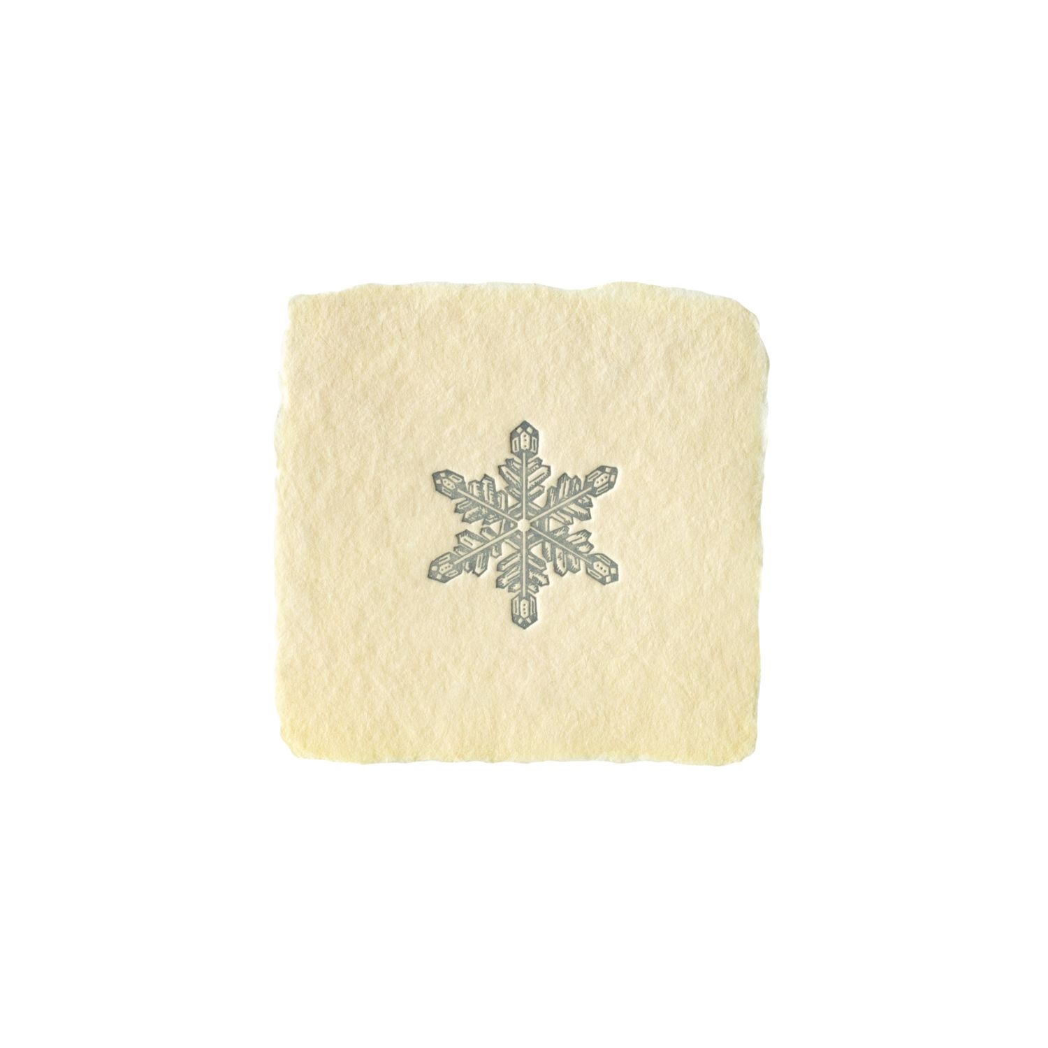 Snowflake Petite Charm Letterpress Enclosure, Size: Single