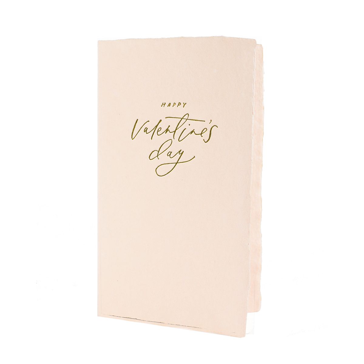 Valentine&#39;s Day Letterpress Calligraphy Note, Size: Single