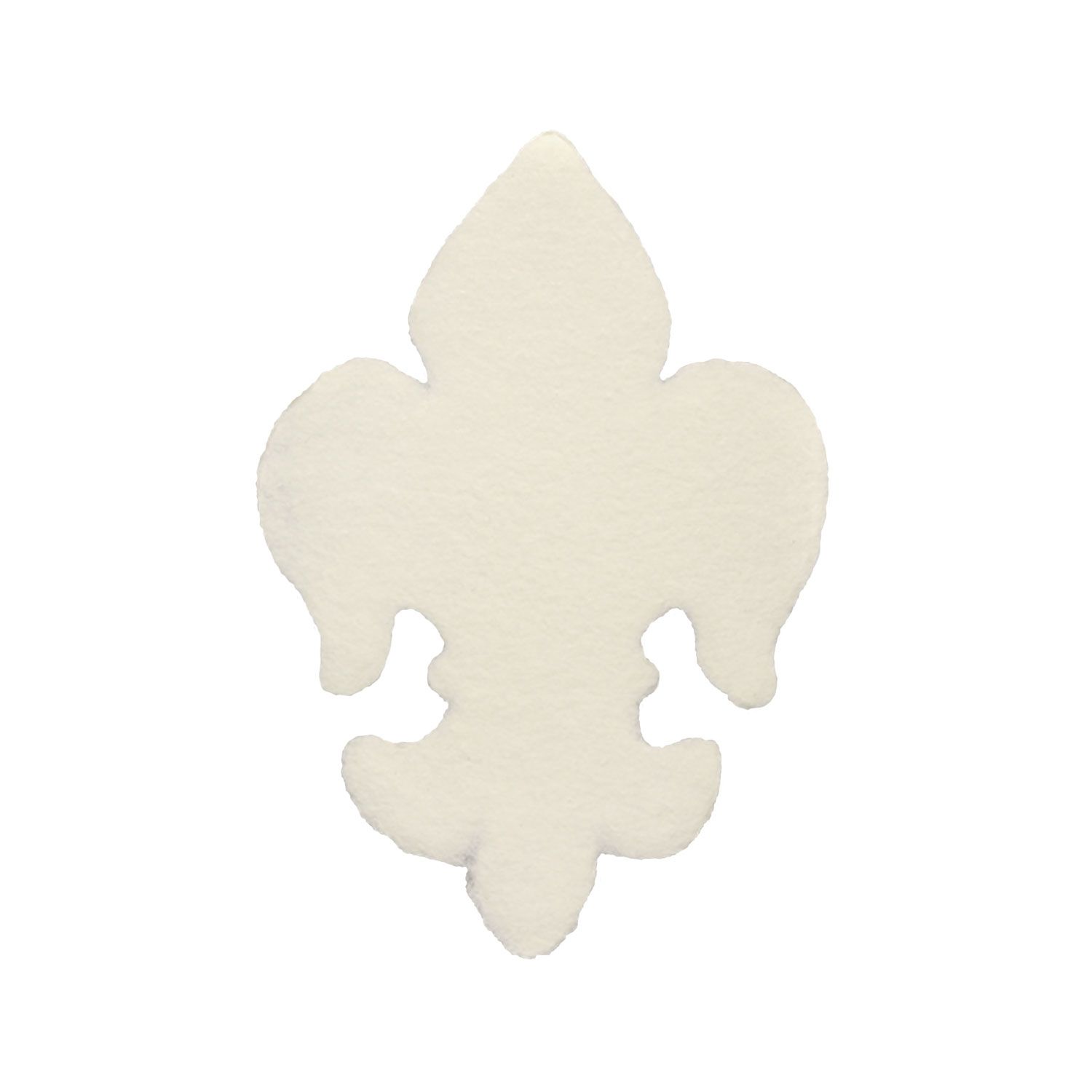 Handmade Paper Cream Fleur De Lys, Size: Single