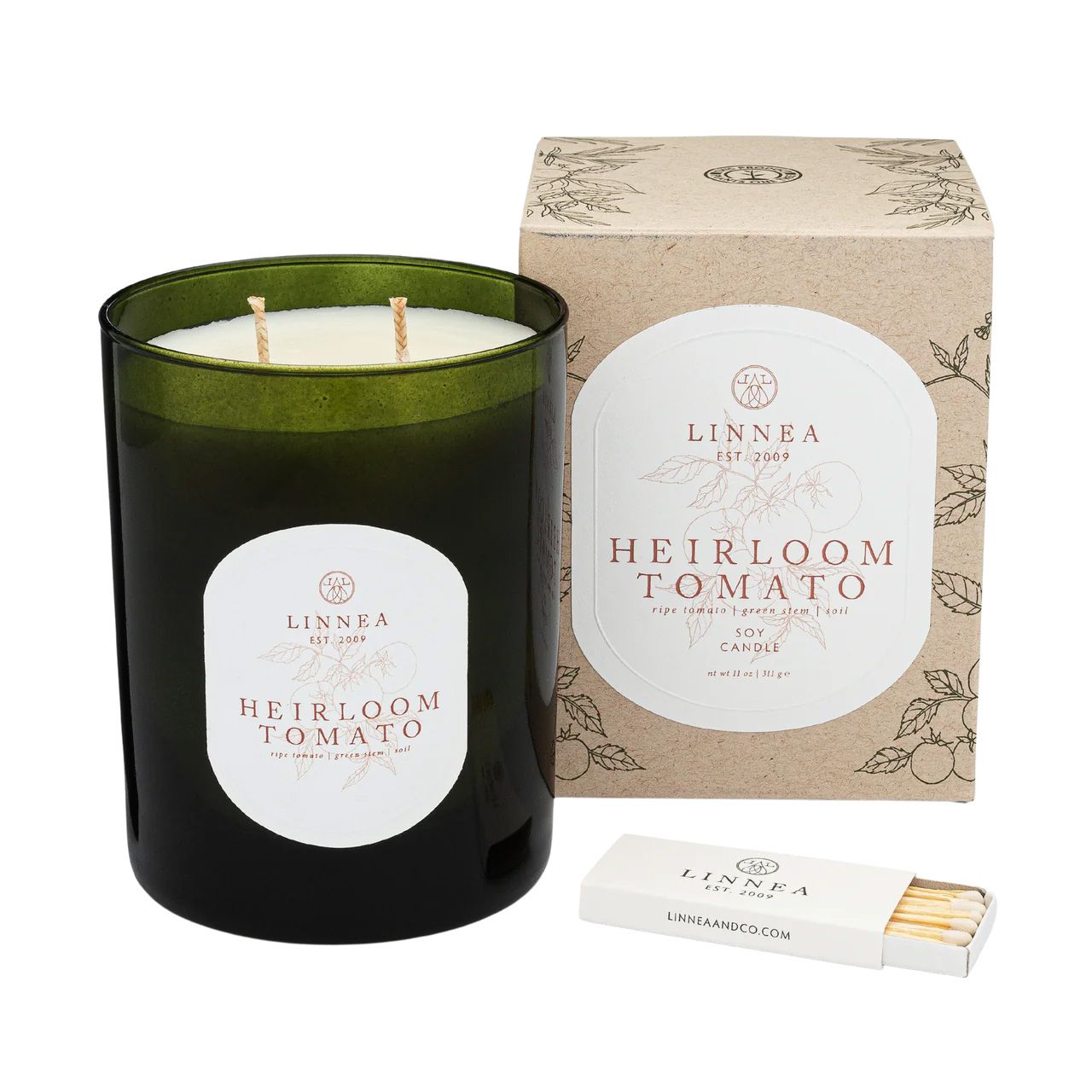 Heirloom Tomato 2-wick Candle - Botanik Collection