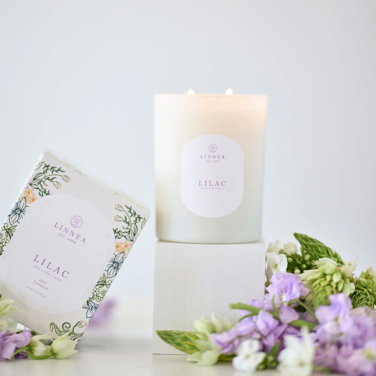 Linnea Lilac 2-wick Candle