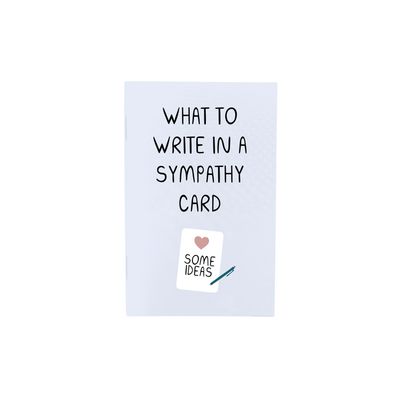 What To Write In A Sympathy Card Zine