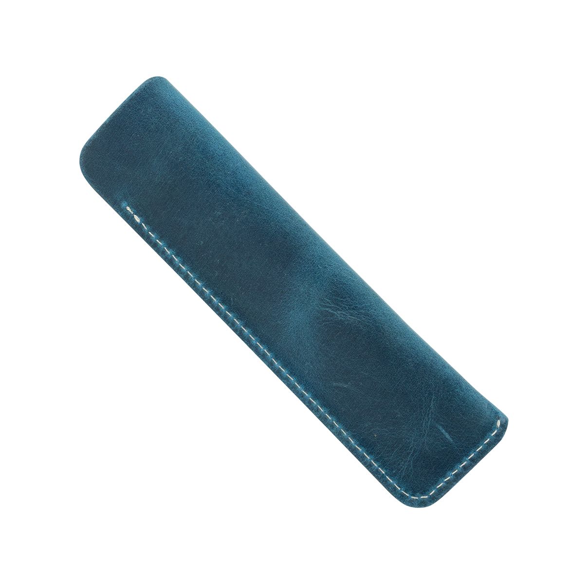 Galen Leather Single Pen Sleeve Ocean Blue