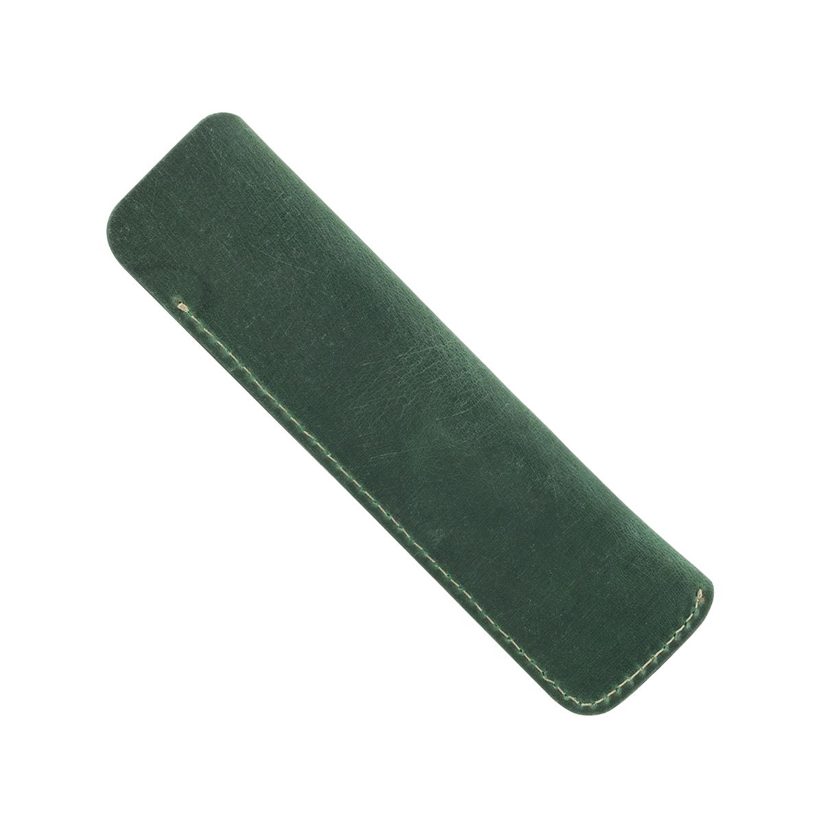 Galen Leather Single Pen Sleeve Forest Green
