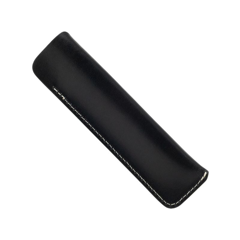 Leather Single Pen Sleeve Black