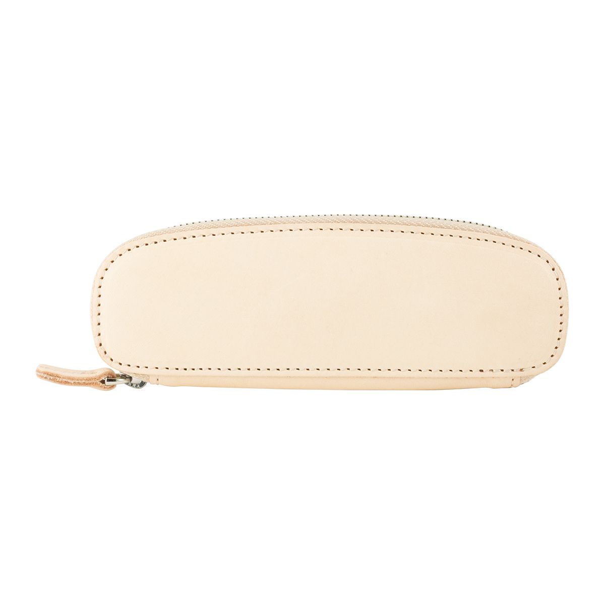 Leather 2 Pen Duo Slim Zip Case Undyed