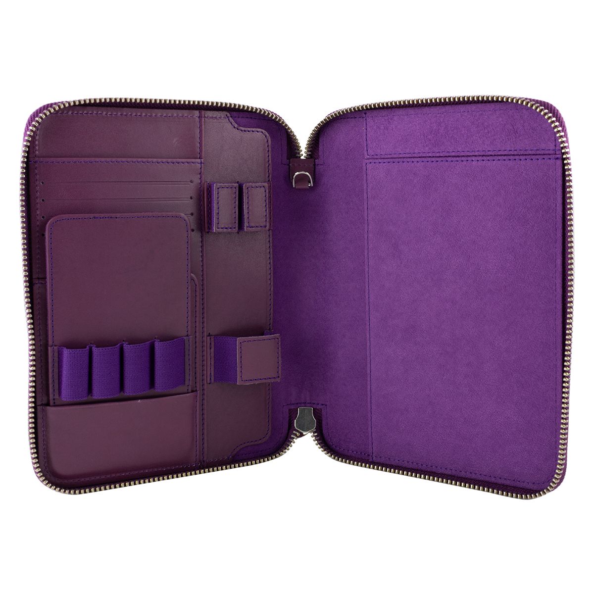 Leather A5 Leuchtturm Zip Folio Purple
