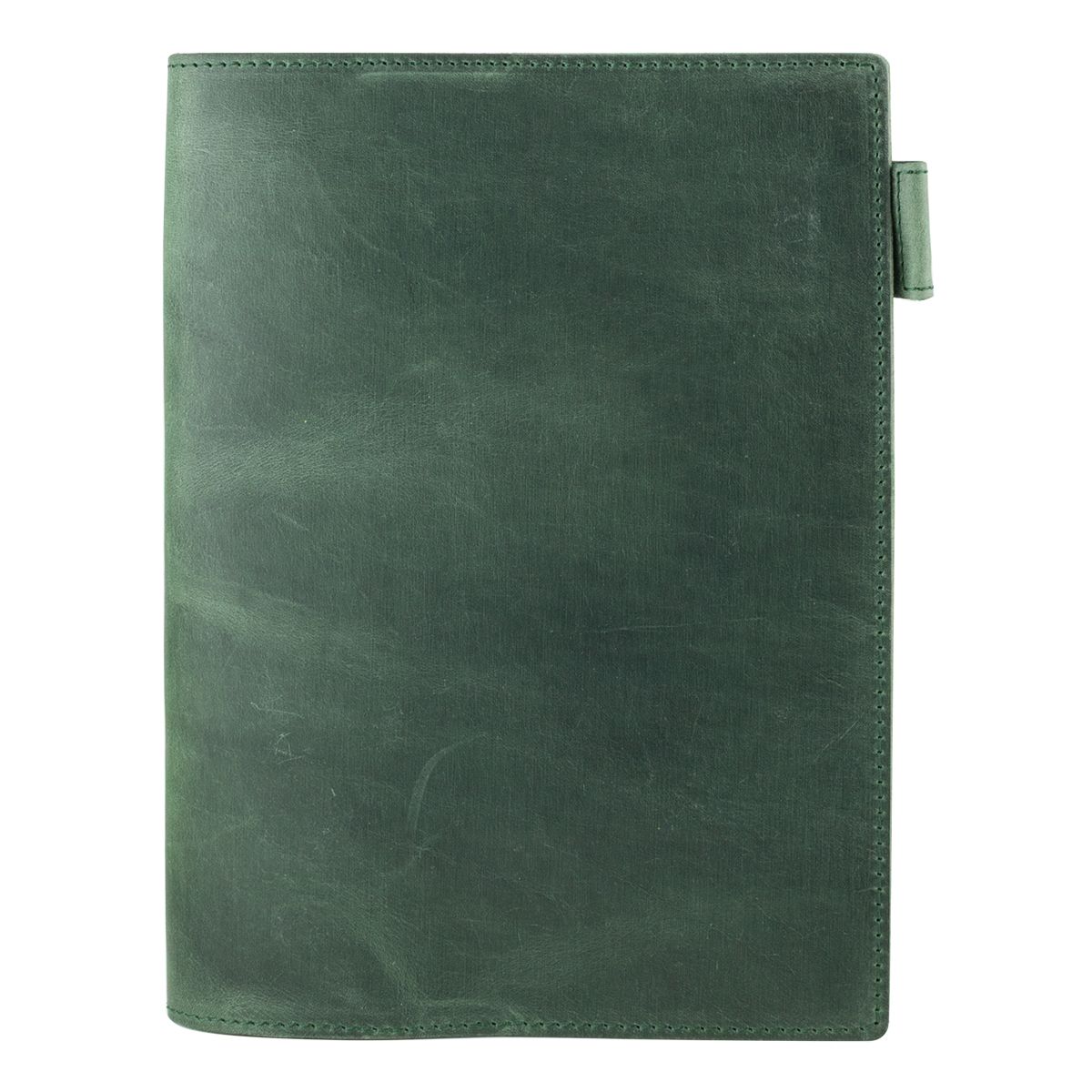 Leather A5 Notebook Cover Forest Green