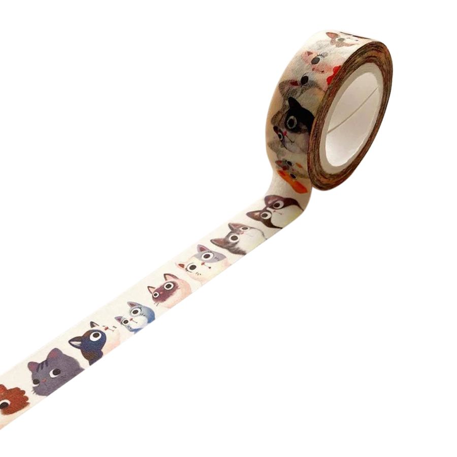 Cat Face Washi Tape