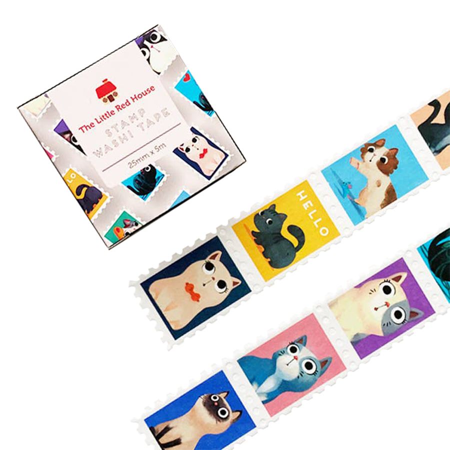 25mm Cats Stamp Washi Tape