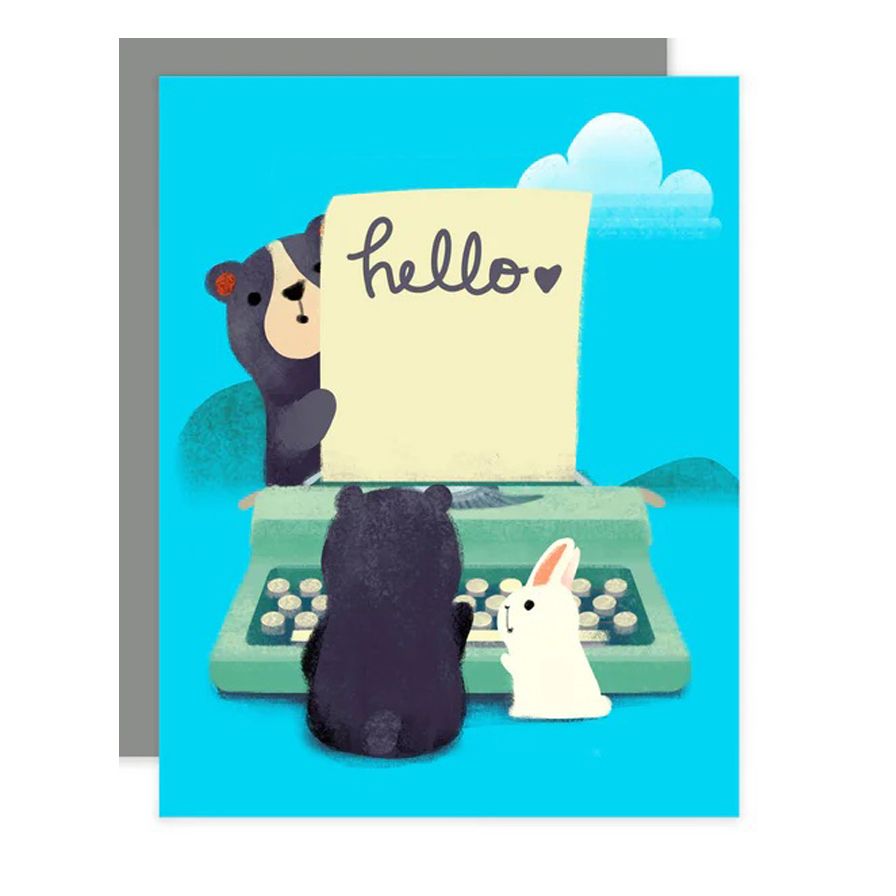 Typewriter Card