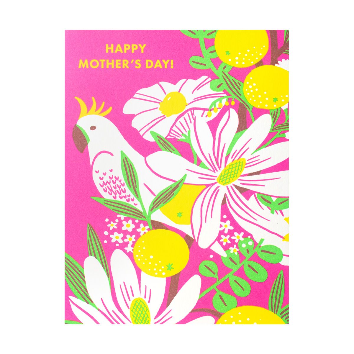 Cockatoo Mom Letterpress Card