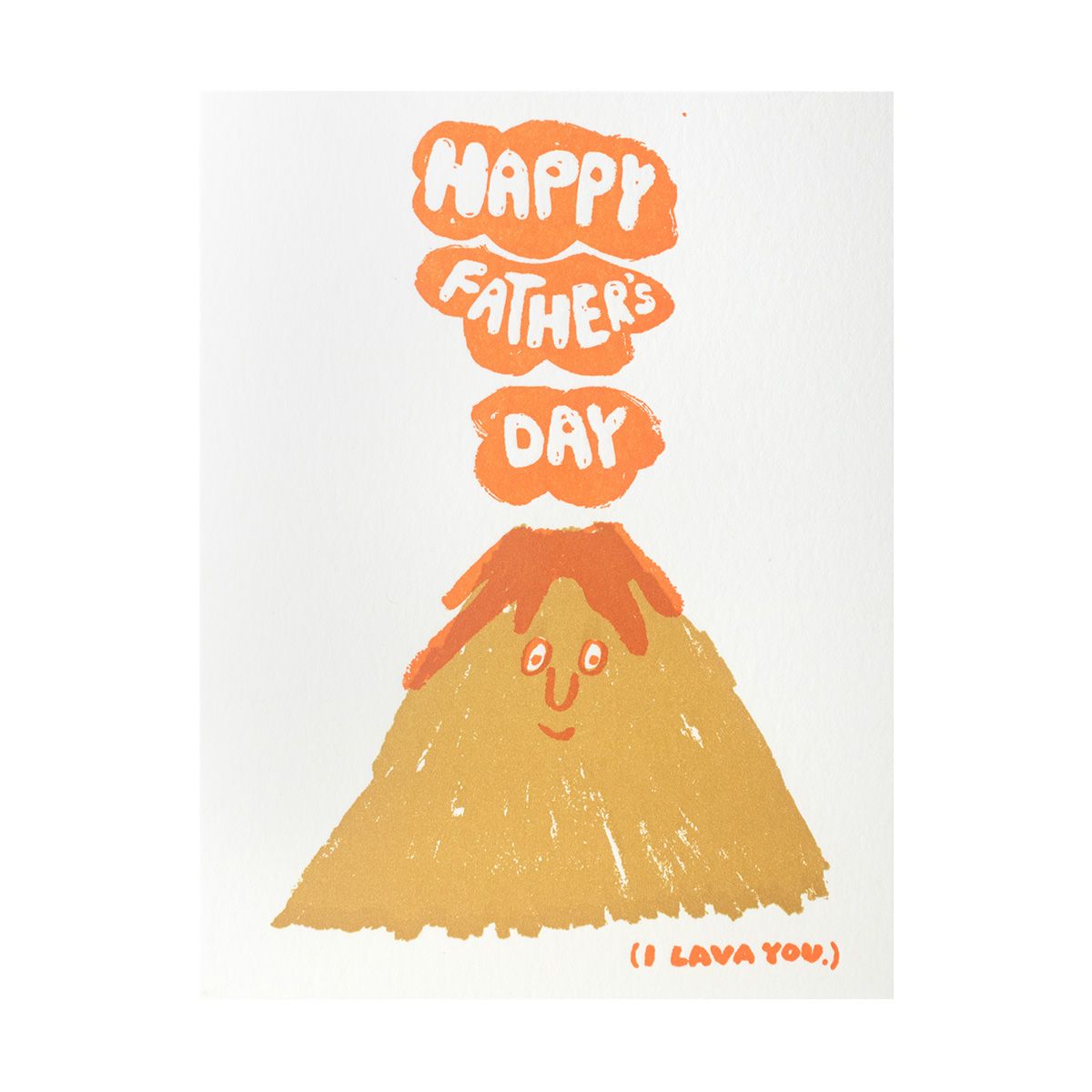 I Lava You Father&#39;s Day Letterpress Card