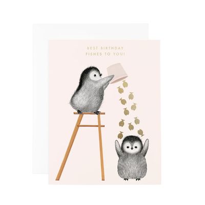 Best Birthday Fishes Greeting Card