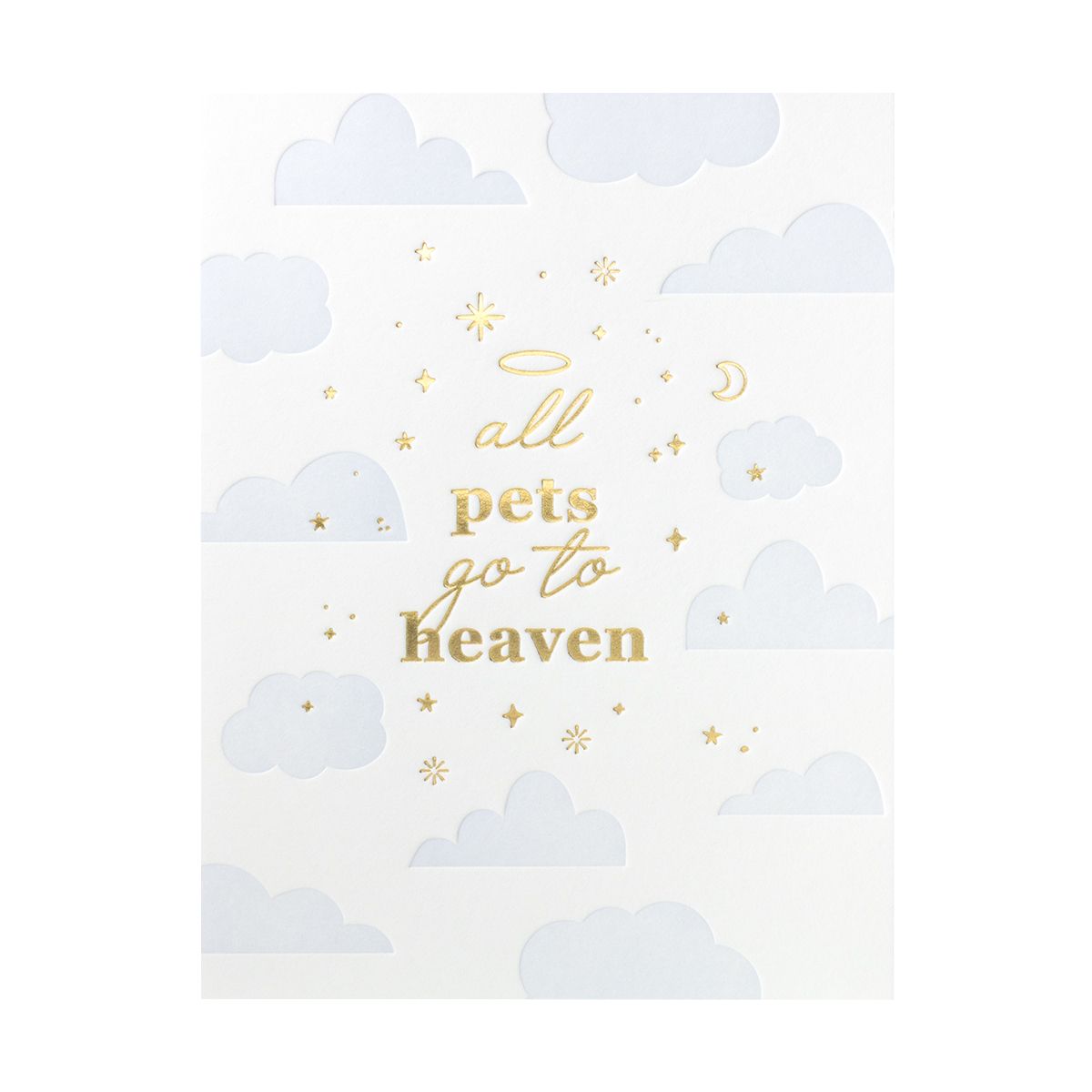 Pet Heaven Letterpress Card