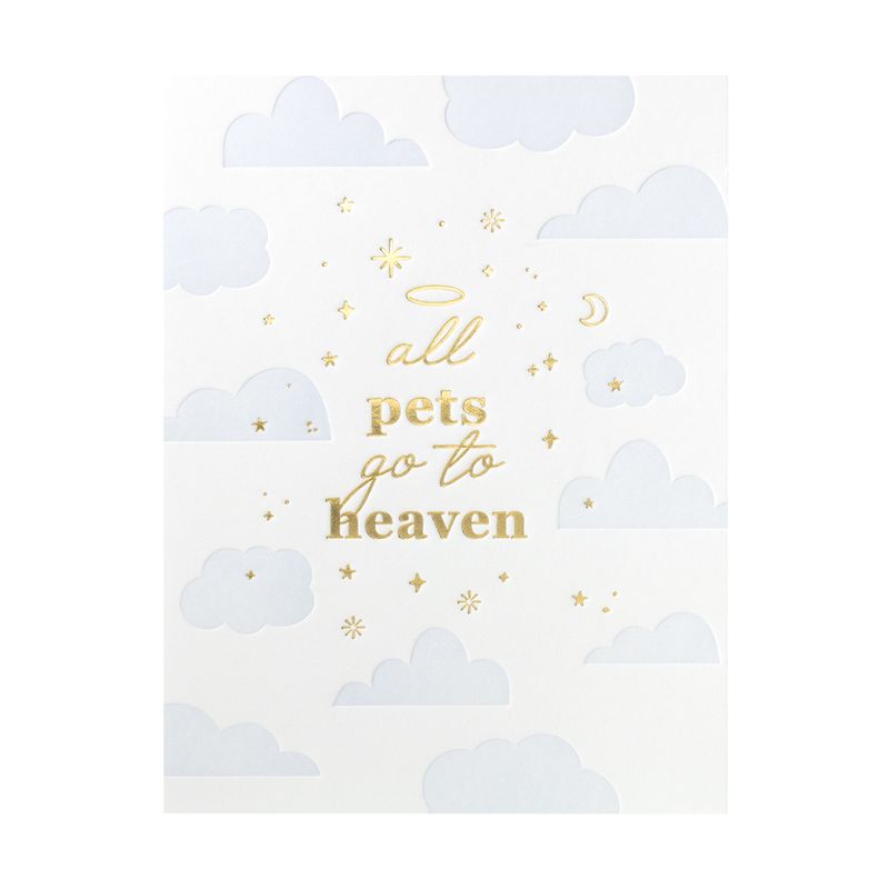 Pet Heaven Letterpress Card