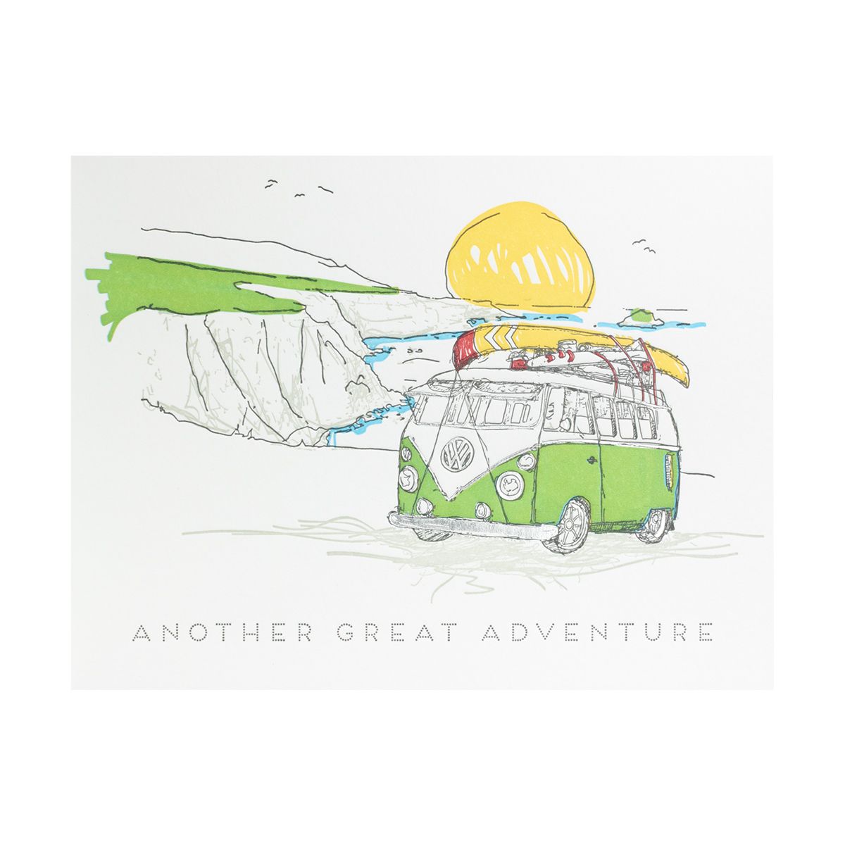 Another Great Adventure Letterpress Card