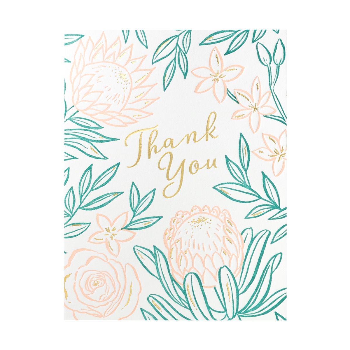 Bloom Letterpress Thank You Card