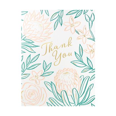 Bloom Letterpress Thank You Card