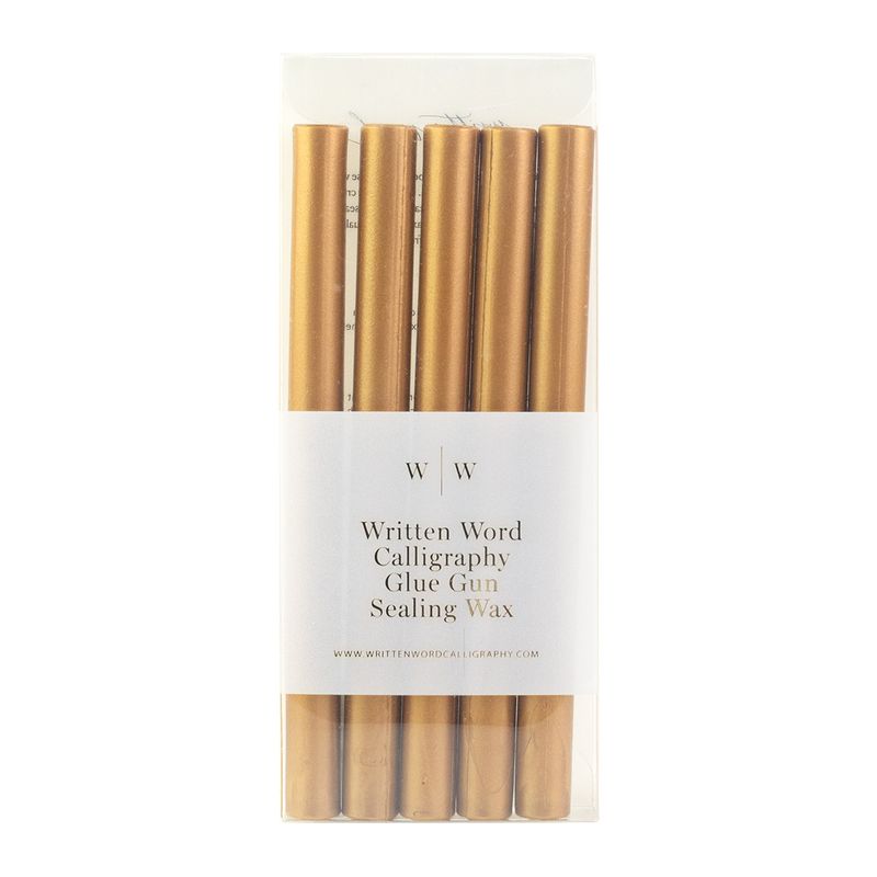 Gold Glue Gun Sealing Wax Box of 5